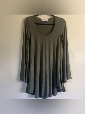 Gypsy Warrior Black Mini Dress with Bell Sleeves